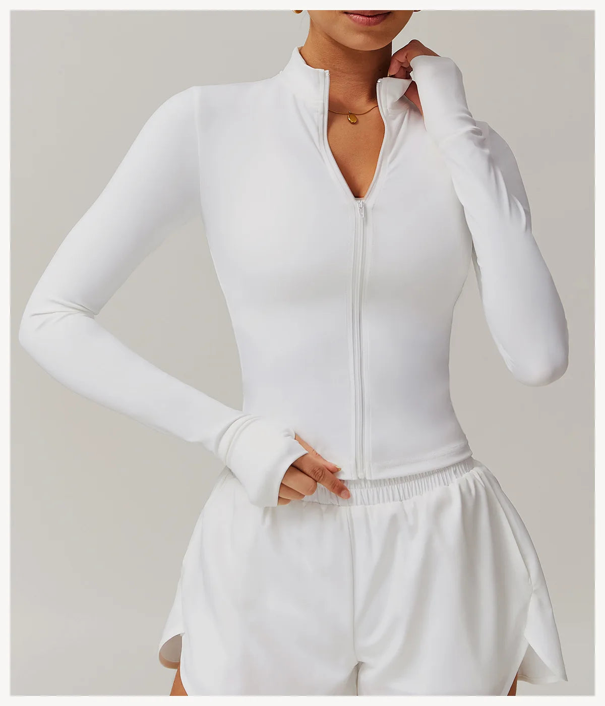 NCLAGEN Gym Sports Top Women Zip Tight Long Sleeve  Naked Feel Fitness Jacket Training Quick Dry Breathable Running Yoga Blouse
