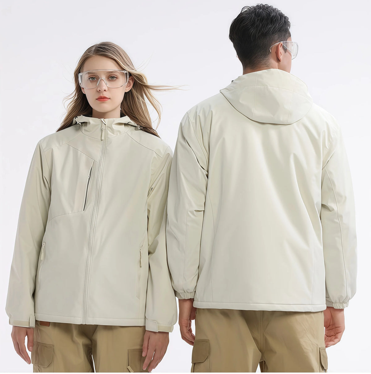 New Thick Polar fleece Coat Winter Men's and Women's Warm Jacket  Outdoor Windproof Jacket Hiking Mountaineering Waterproof