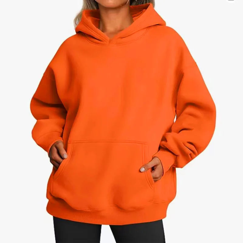 New Women Casual Hoodies Men and Women Fleece Warm Hoodies Spring Autumn Pullovers Fashion Multiple Colour Oversized Sweatshirts
