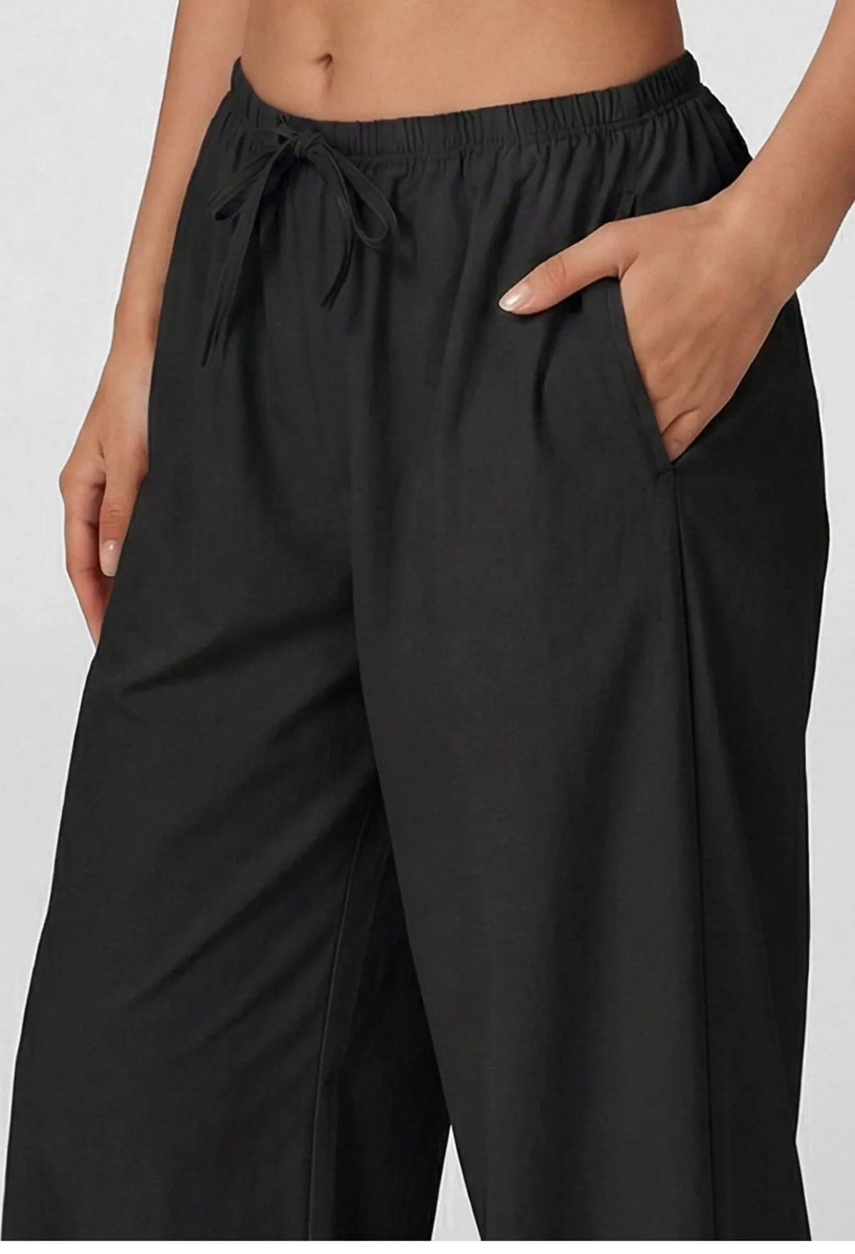 NCLAGEN Yoga Pants Quick-Dry Loose Casual Wide-leg Trousers Brushed Fleece Fit with Drawstring Waist Perfect for Running Fitness