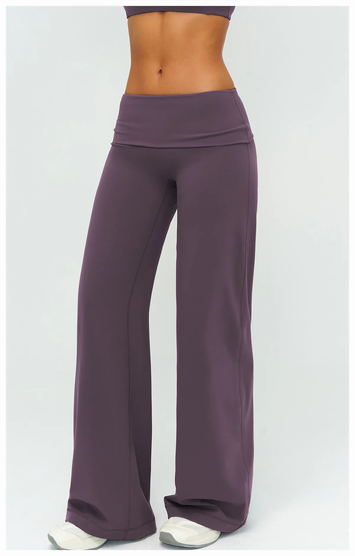 Fold Over Wide Leg Pants