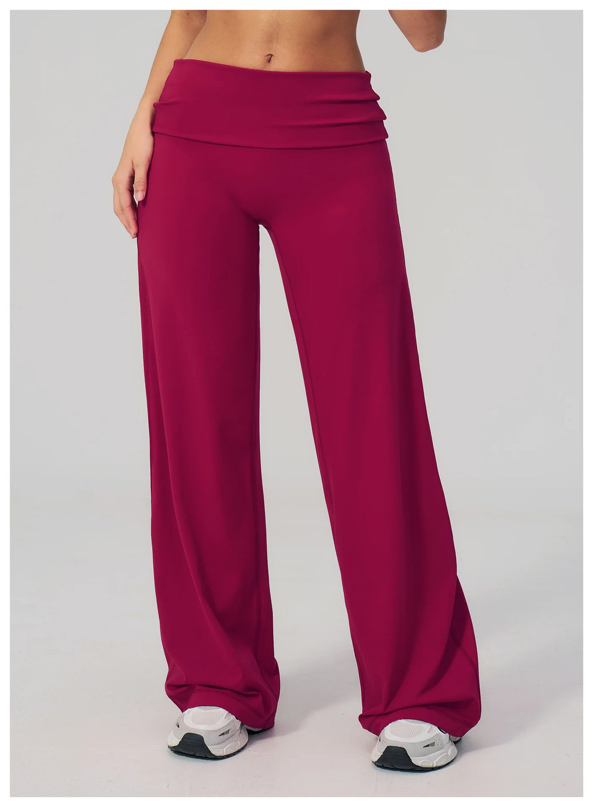 Fold Over Wide Leg Pants