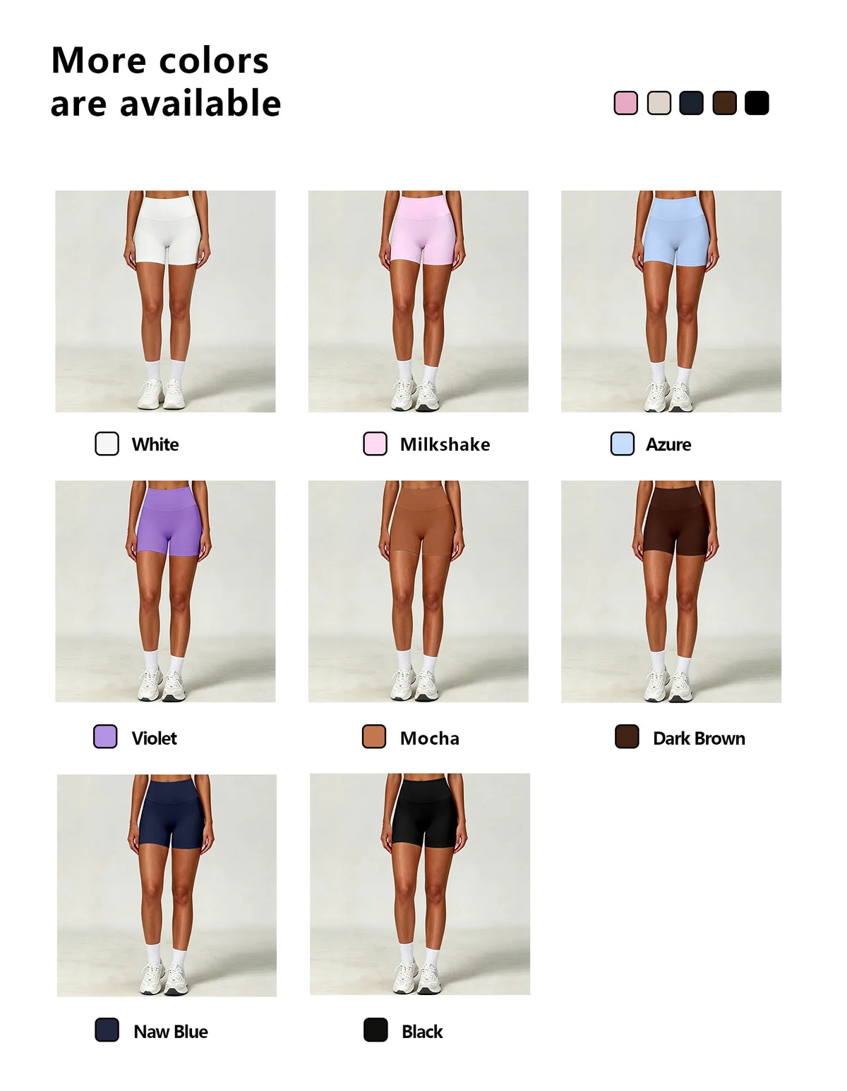 High Quality Yoga Shorts Women Cycling Shorts Naked Feeling High Waist Gym Running Tight Summer Butt Lifting Workout Pants