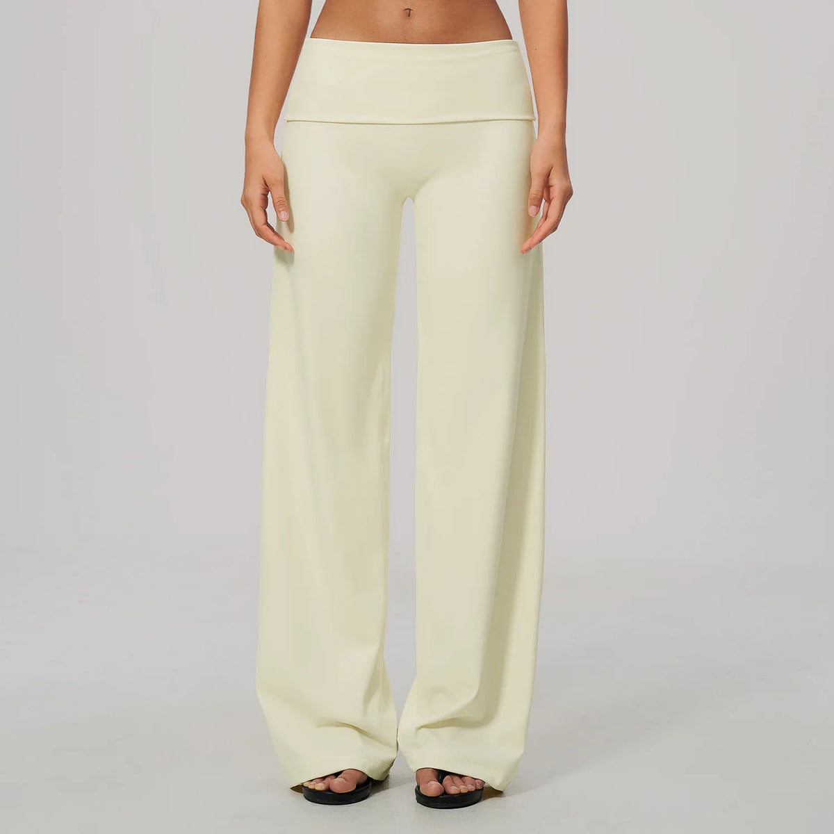 Fold Over Wide Leg Pants