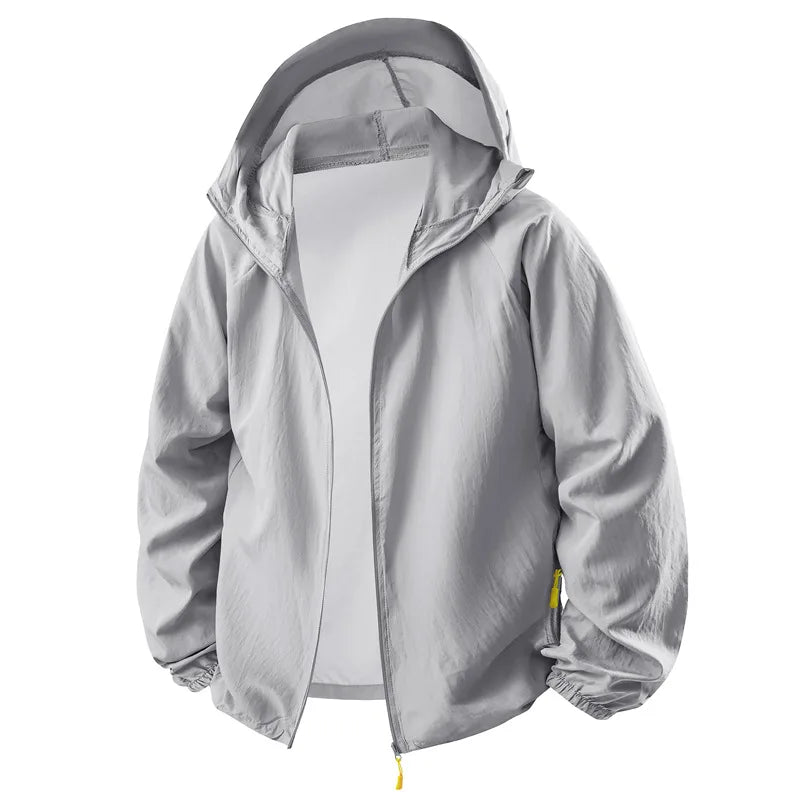 Breathable Anti-UV Sun Protection Coat Fashion Trendy Outdoor Casual OuterwearWomen Summer Ultra Thin Ice Silk Sunscreen Jacket
