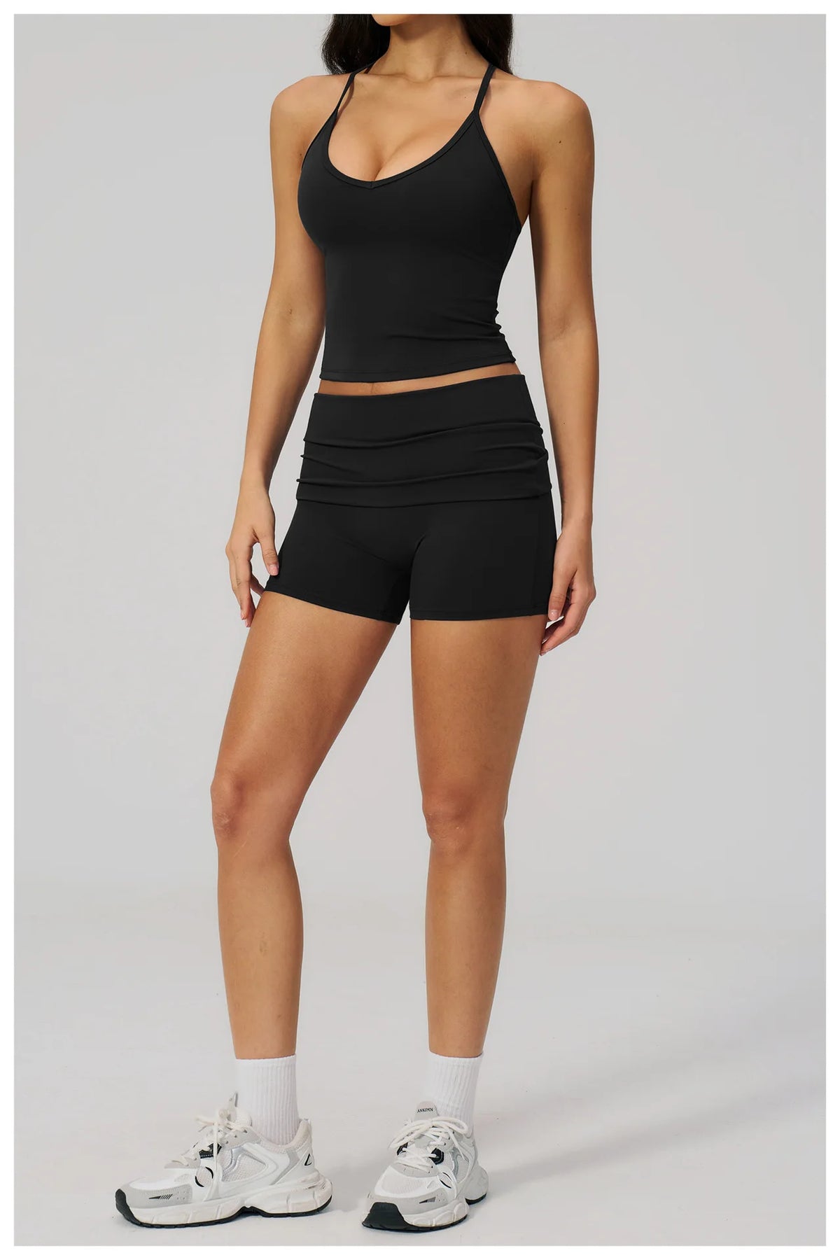 NCLAGEN Yoga Set 2 Piece Naked Feel Soft Women Gym Clothes Tank Top And Shorts Fitness Suit Workout Sportswear Speed Activewear