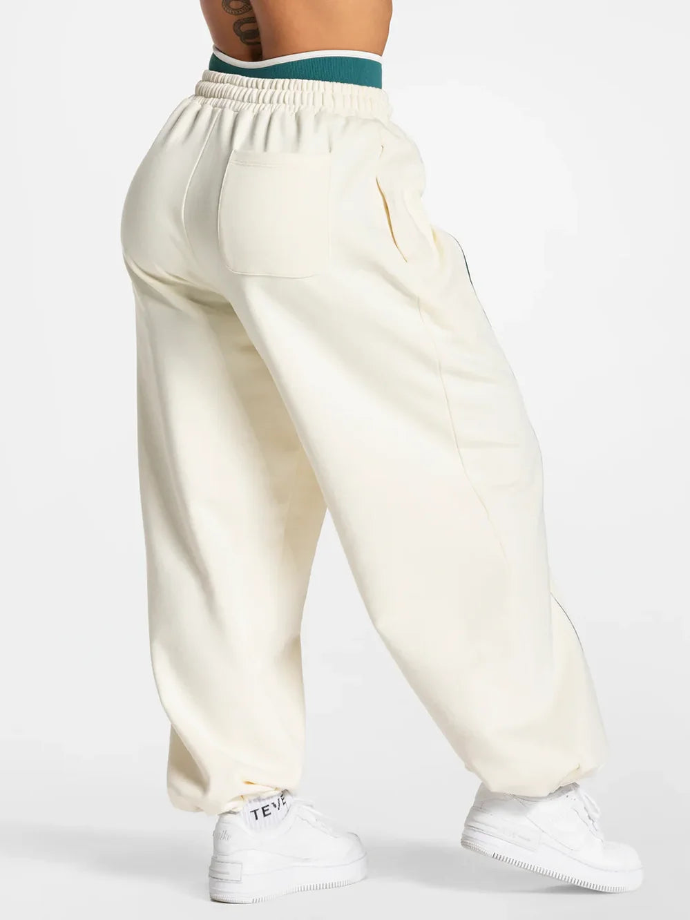 Contrast Wide Leg Joggers