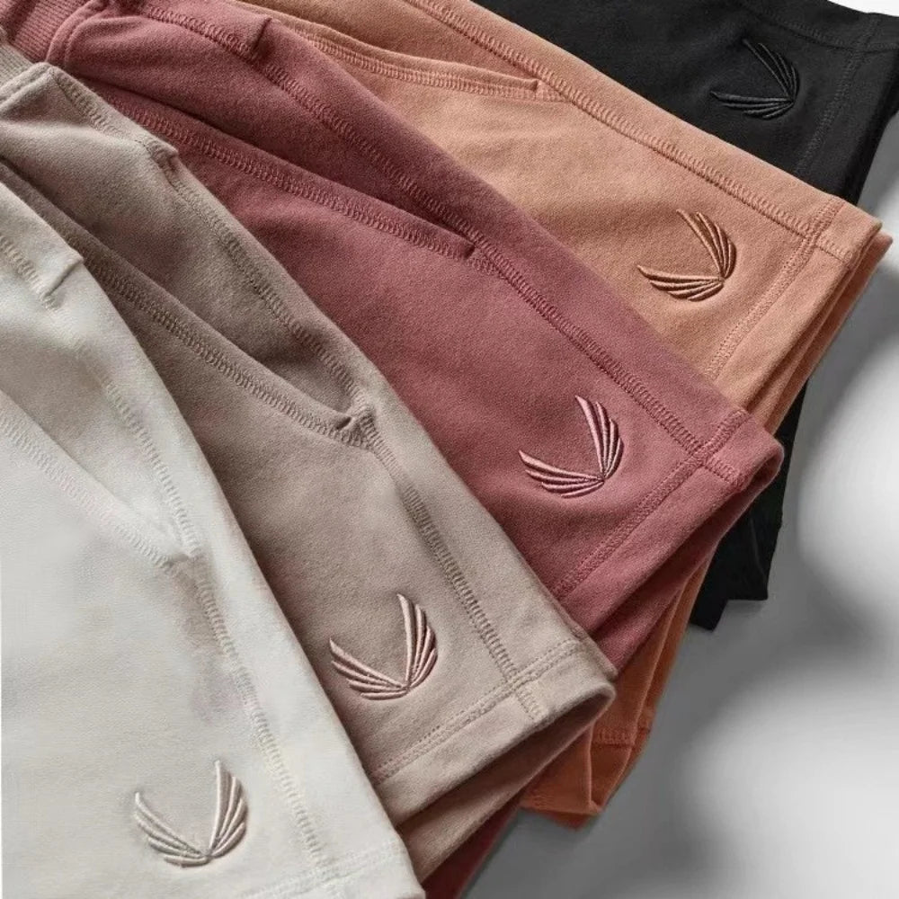 CrestLine Embroidered Cotton Shorts