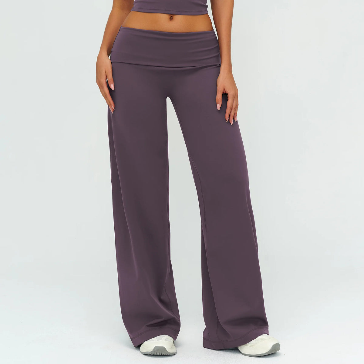 Fold Over Wide Leg Pants