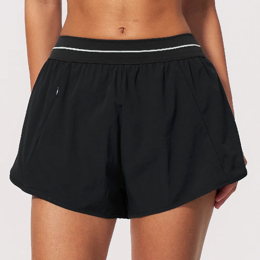 Summer Wide Leg Yoga Shorts Women's High Waist Fitness Sports Shorts Running Cycling Short Leggings Female Gym Workout Shorts