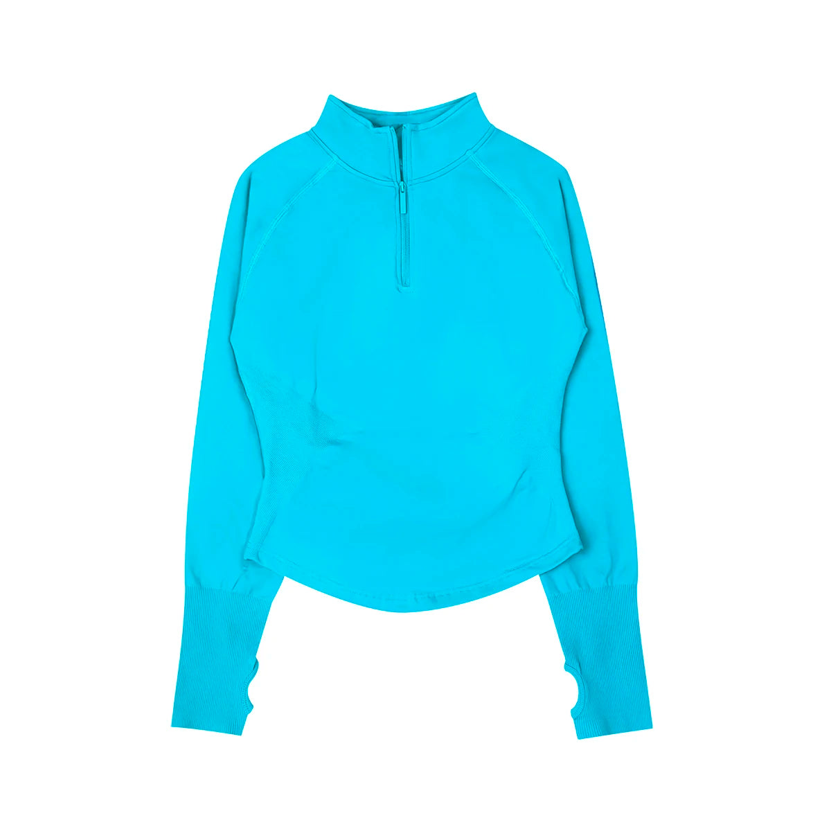 NCLAGEN Half Zippy Gym Top Long Sleeve Running Jacket Women Yoga Pilates Clothing Seamless Sports Shirts Fitness Workout Clothes