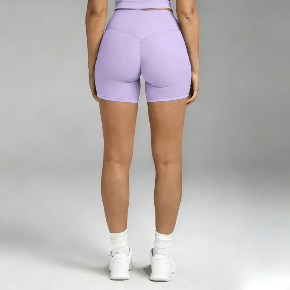 Women Sports Shorts Cross High Waist Elasticity Tight Fitting Yoga Shorts Quick Dry Breathable Moisture Wicking Fitness Pants