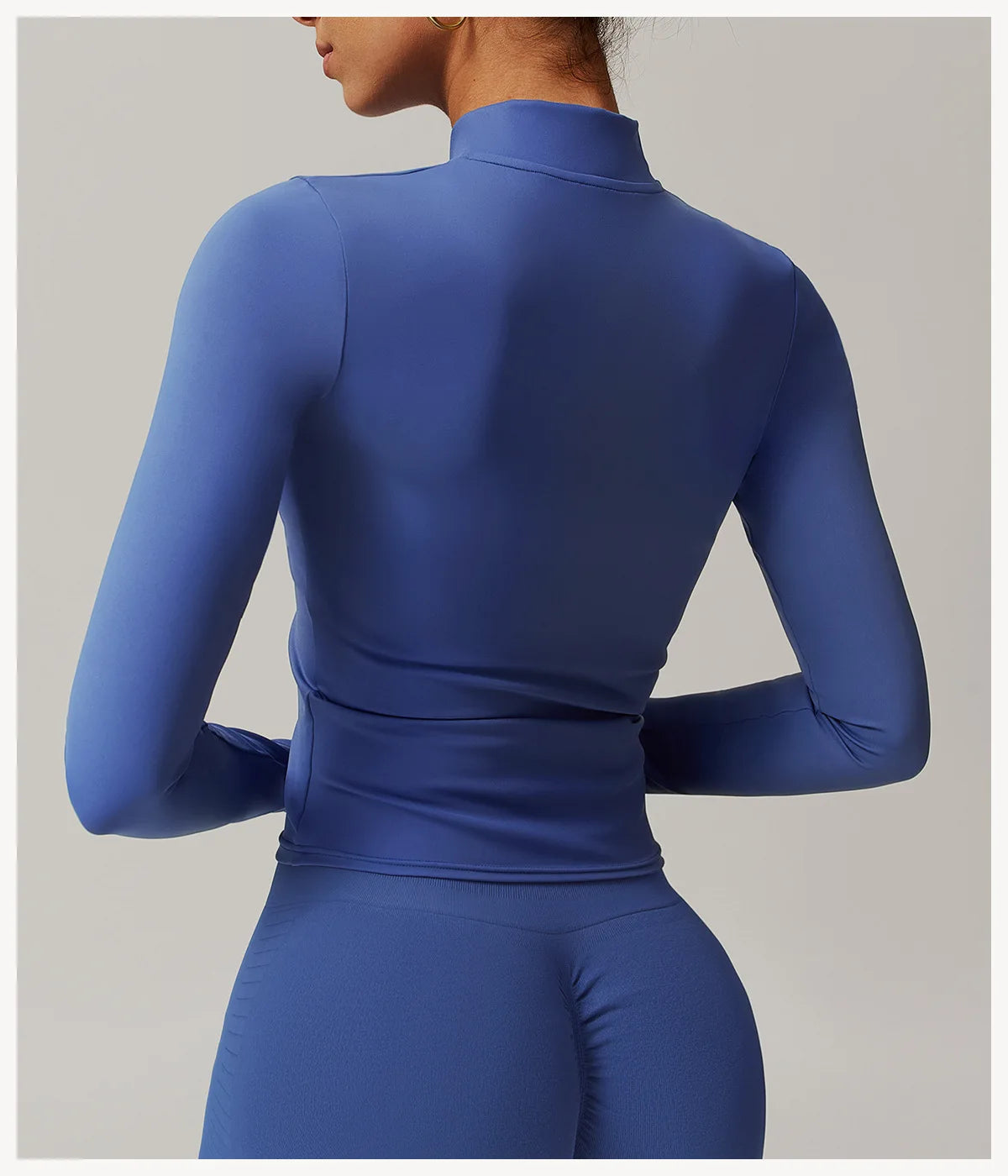 NCLAGEN Gym Sports Top Women Zip Tight Long Sleeve  Naked Feel Fitness Jacket Training Quick Dry Breathable Running Yoga Blouse