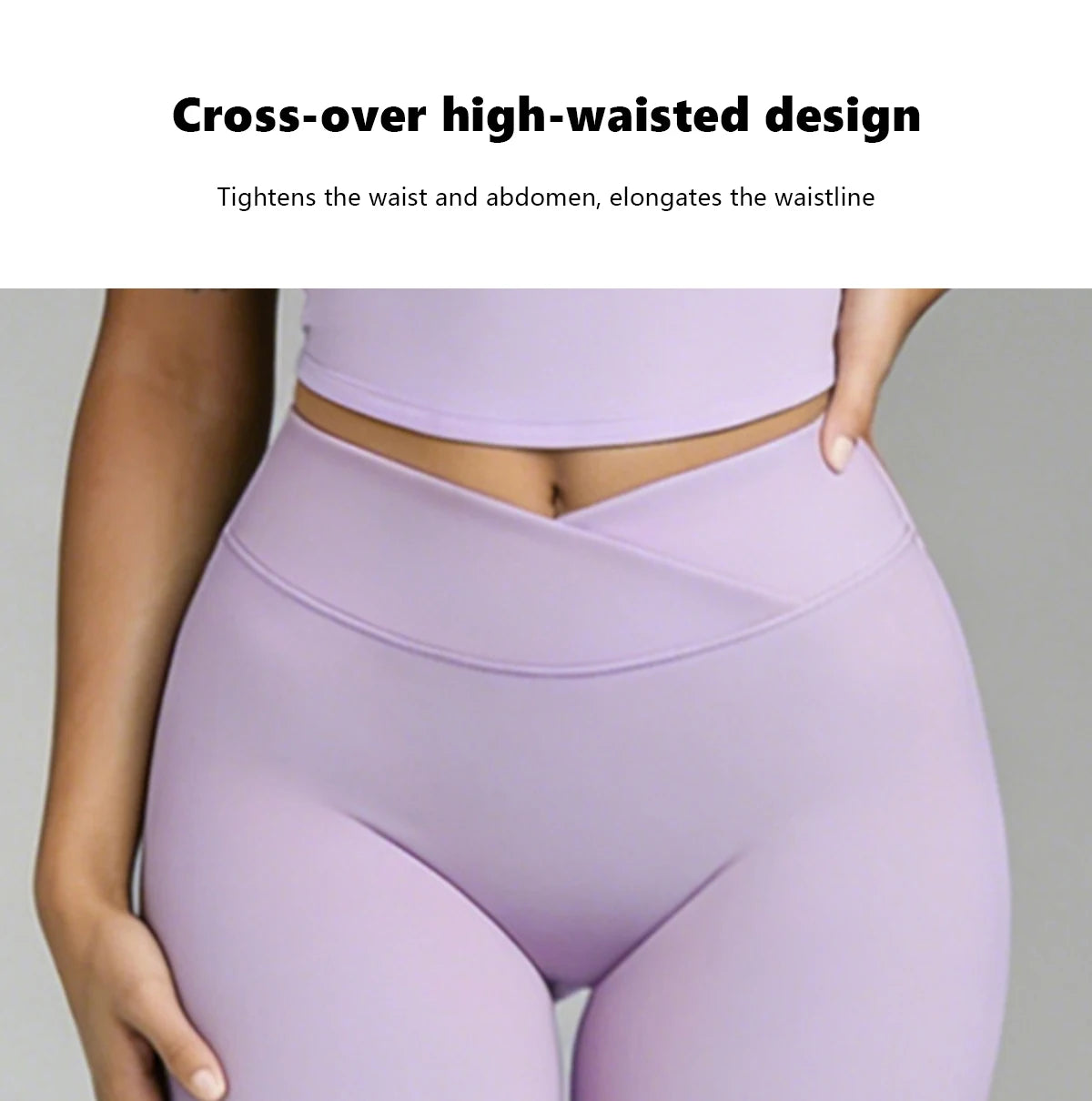 Women Sports Shorts Cross High Waist Elasticity Tight Fitting Yoga Shorts Quick Dry Breathable Moisture Wicking Fitness Pants