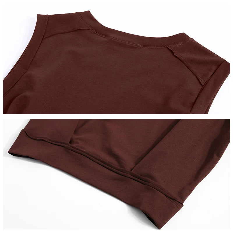 DRUR Women Yoga Tank Top Sleeveless Crop Vest Fitness Shirt Female Gym Clothing Sports Wear Women Vest Active Top Pilates Wear