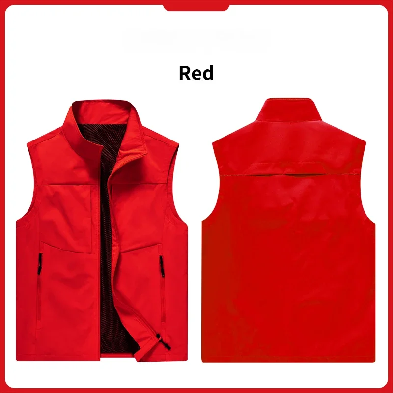 New Summer Men Outdoor Waterproof Quick Drying Cargo 5XL Vests Male Thin Mesh Breathable Waistcoats Climbing Sleeveless Jackets
