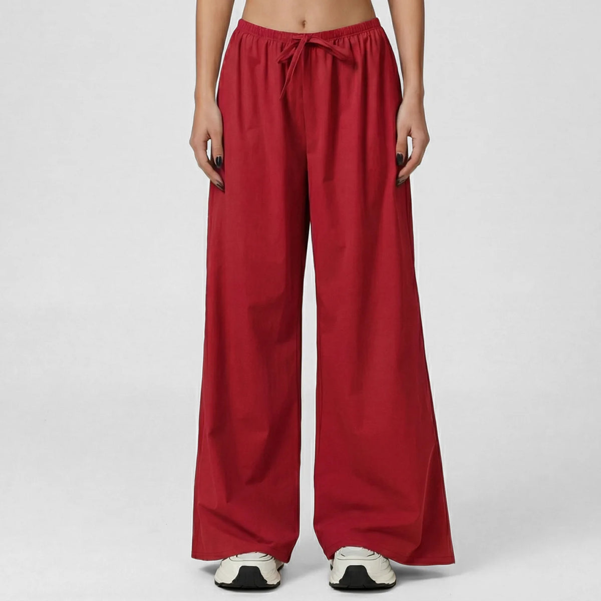 NCLAGEN Yoga Pants Quick-Dry Loose Casual Wide-leg Trousers Brushed Fleece Fit with Drawstring Waist Perfect for Running Fitness