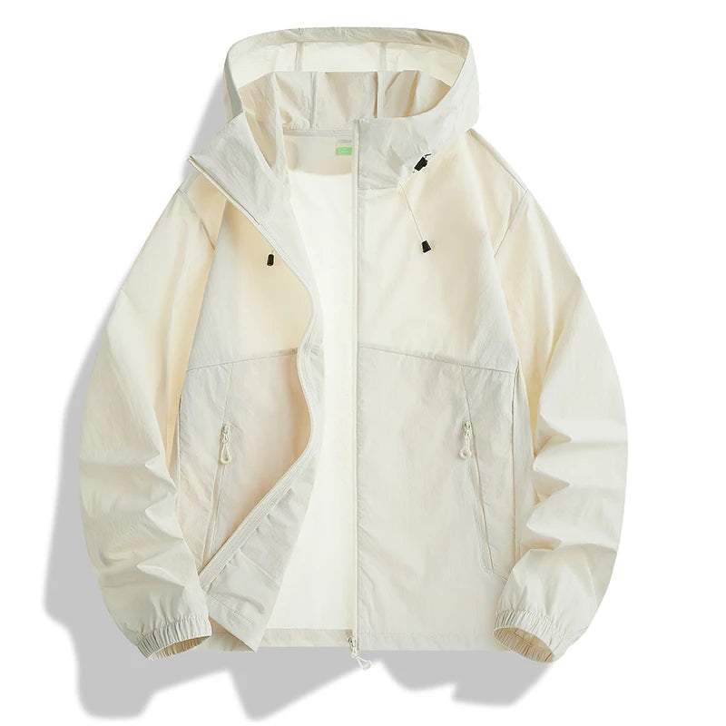 NewHigh-Quality Thin Sun Protection Clothing For Couples, Ice Silk Skin Clothing, Outdoor Snti-UV Jacket