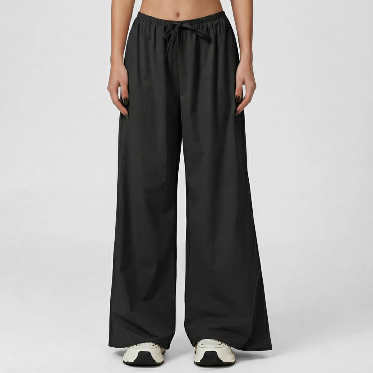 NCLAGEN Yoga Pants Quick-Dry Loose Casual Wide-leg Trousers Brushed Fleece Fit with Drawstring Waist Perfect for Running Fitness