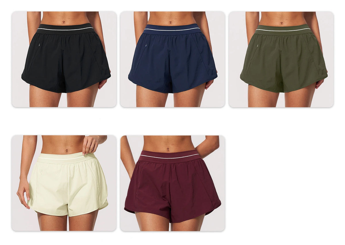 Summer Wide Leg Yoga Shorts Women's High Waist Fitness Sports Shorts Running Cycling Short Leggings Female Gym Workout Shorts