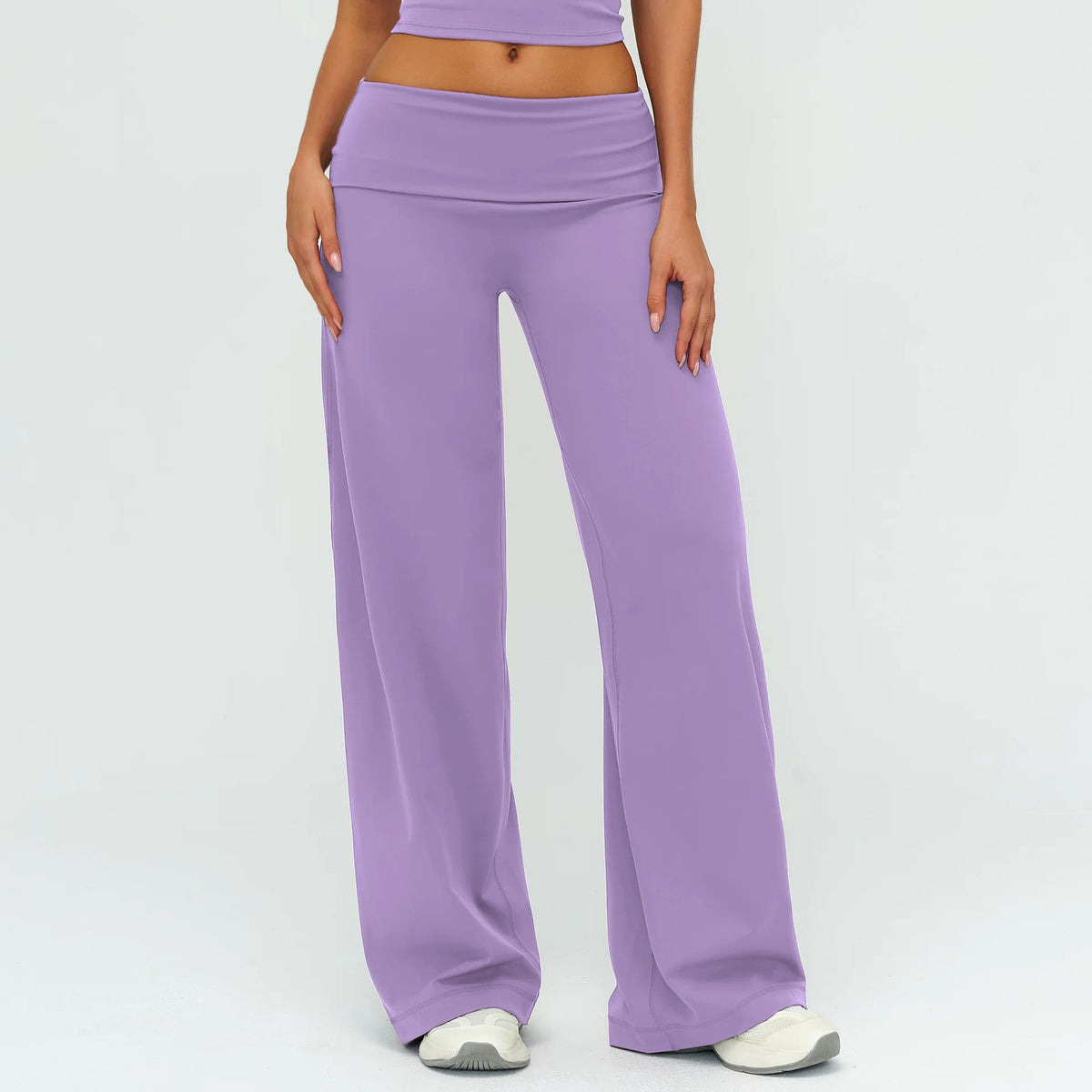 Fold Over Wide Leg Pants