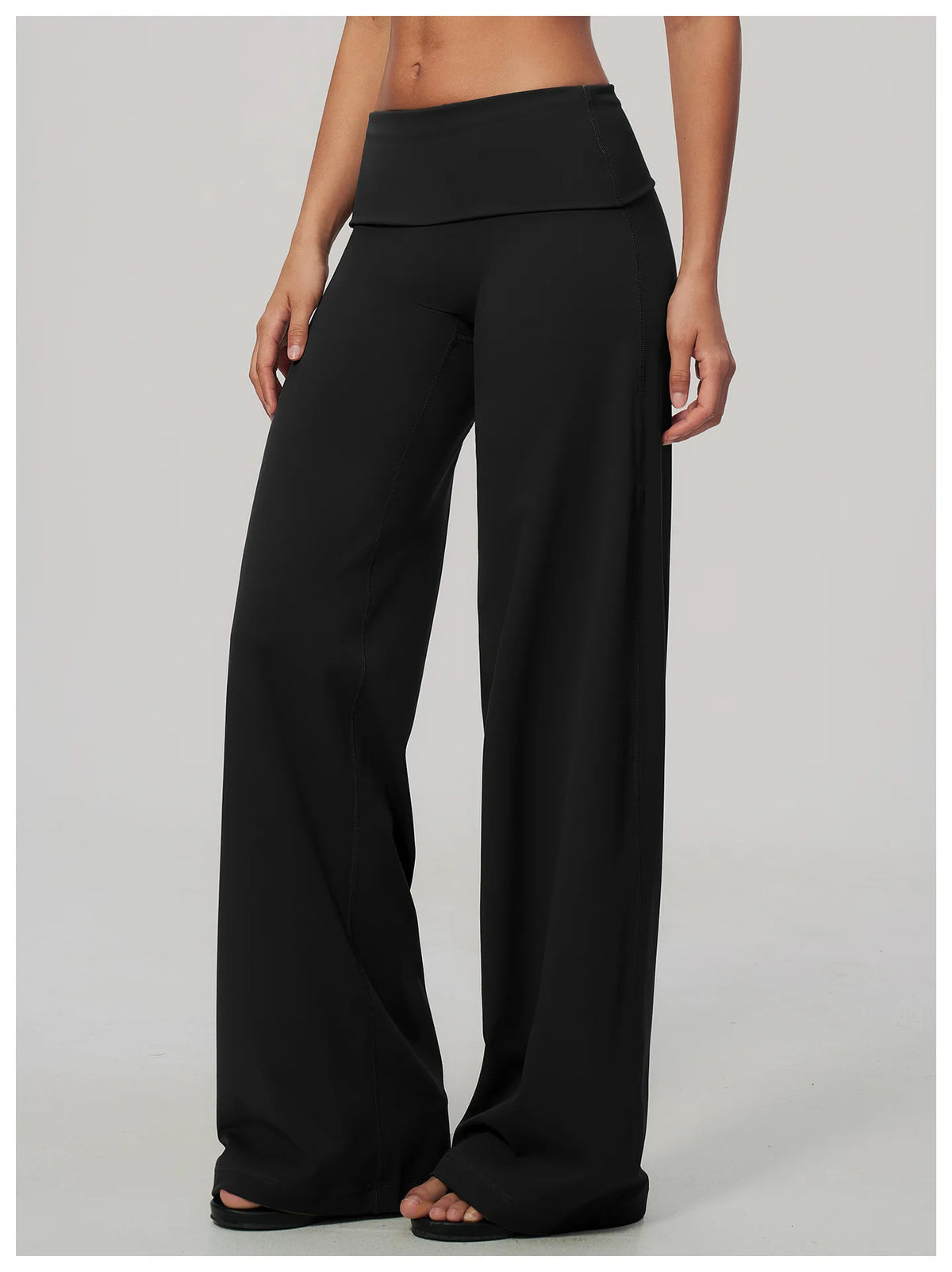 Fold Over Wide Leg Pants