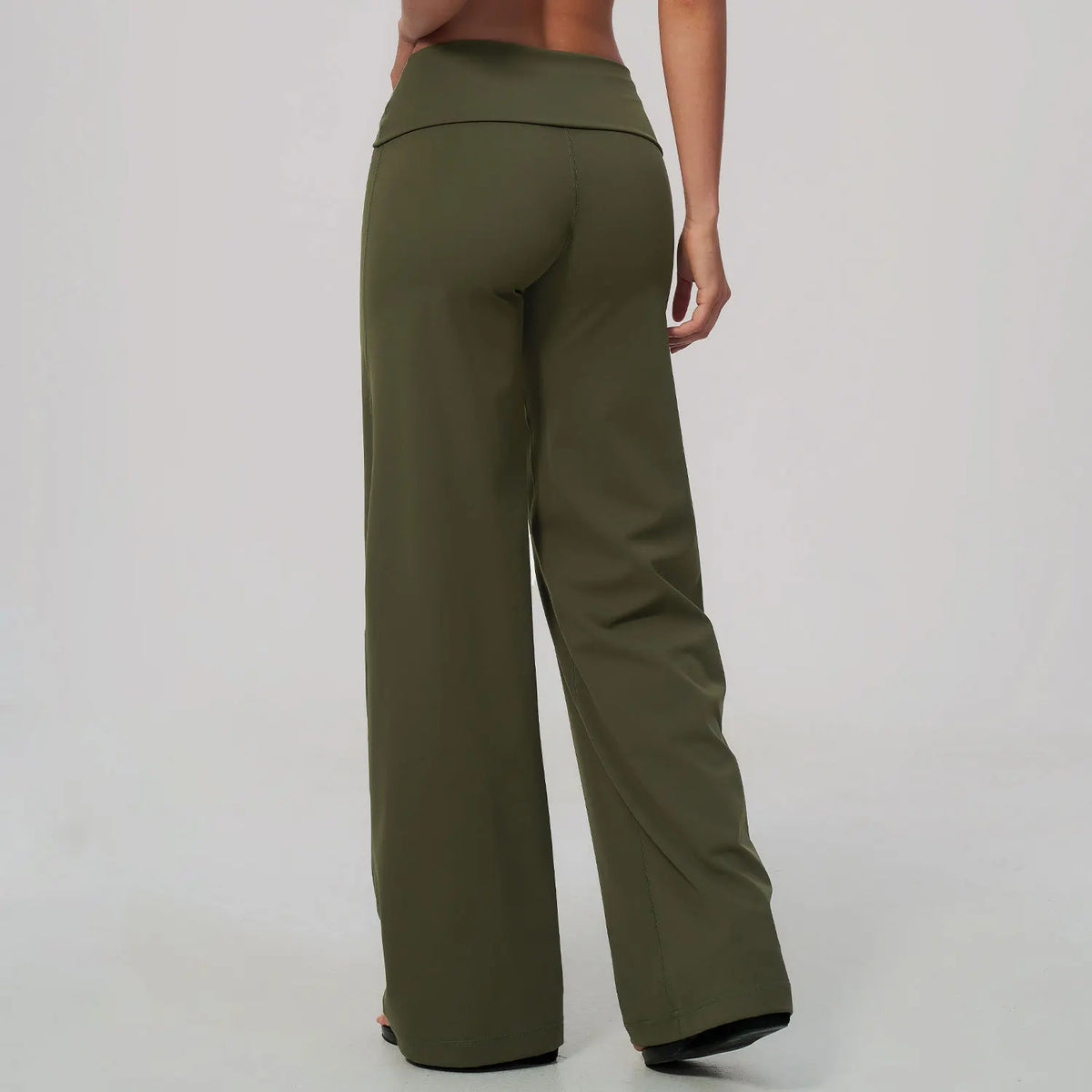 Fold Over Wide Leg Pants