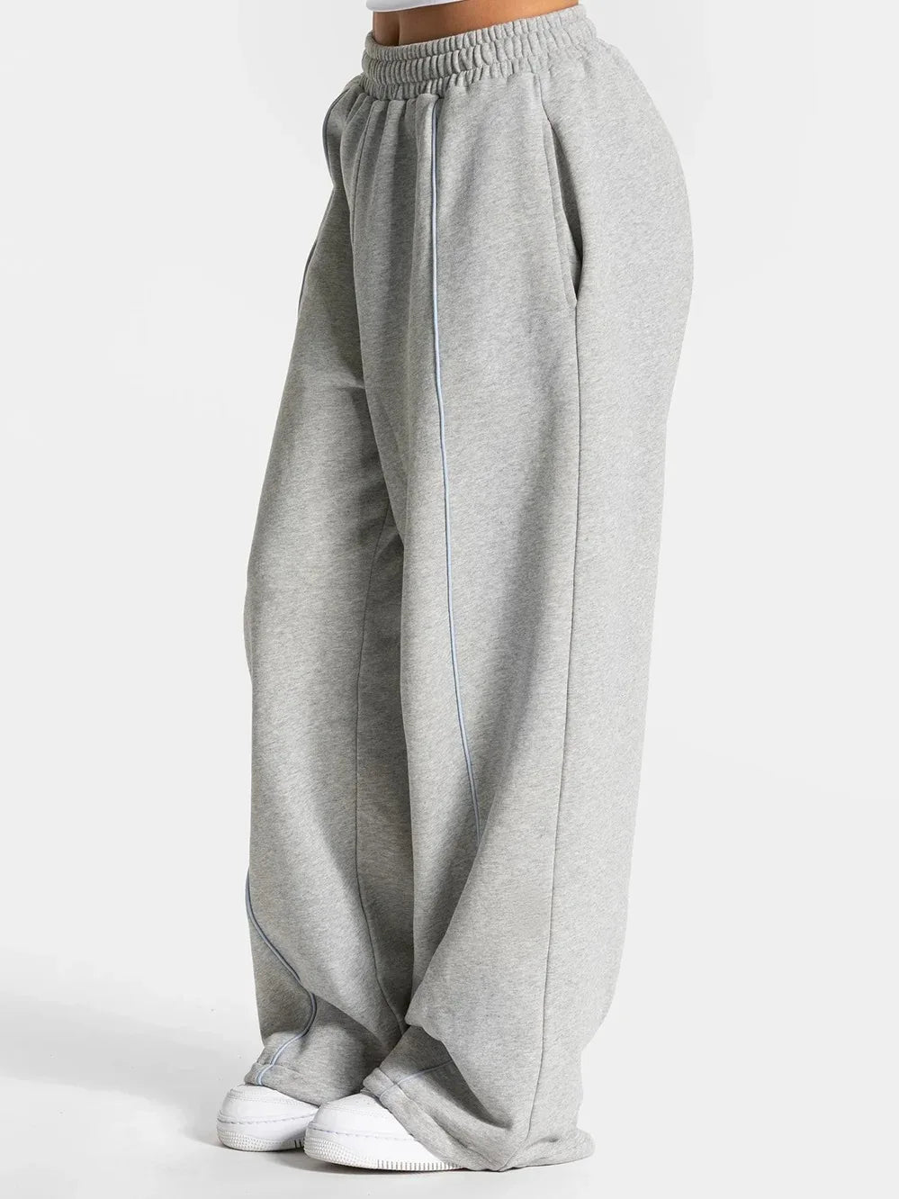 Contrast Wide Leg Joggers