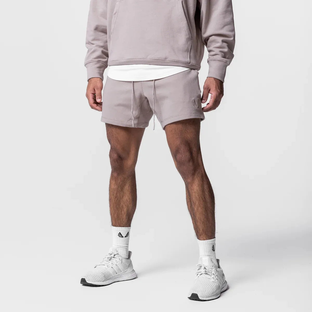 CrestLine Embroidered Cotton Shorts