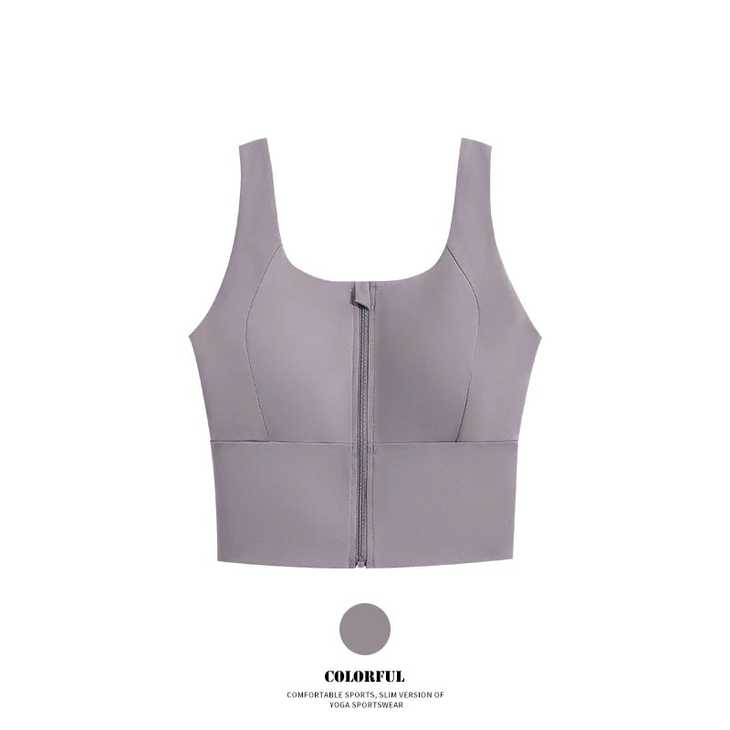 Zip Sports Bra