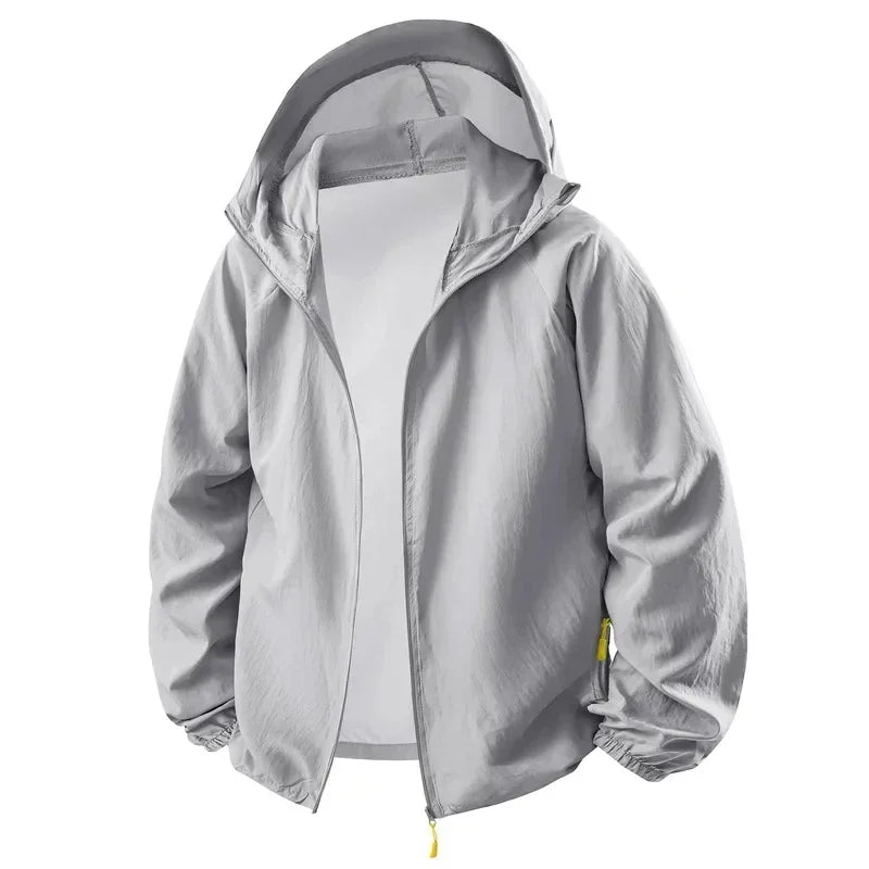 Breathable Anti-UV Sun Protection Coat Fashion Trendy Outdoor Casual OuterwearWomen Summer Ultra Thin Ice Silk Sunscreen Jacket