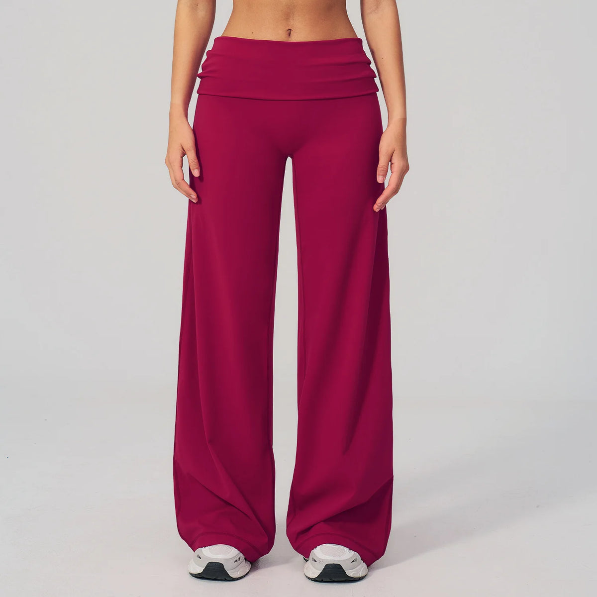 Fold Over Wide Leg Pants