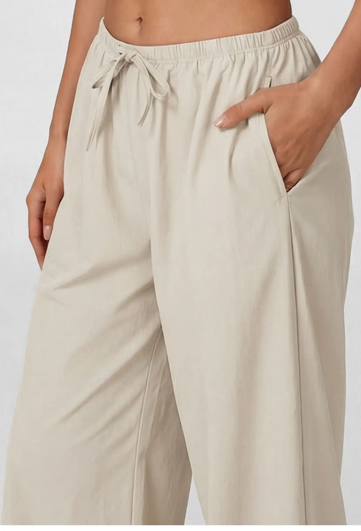 NCLAGEN Yoga Pants Quick-Dry Loose Casual Wide-leg Trousers Brushed Fleece Fit with Drawstring Waist Perfect for Running Fitness