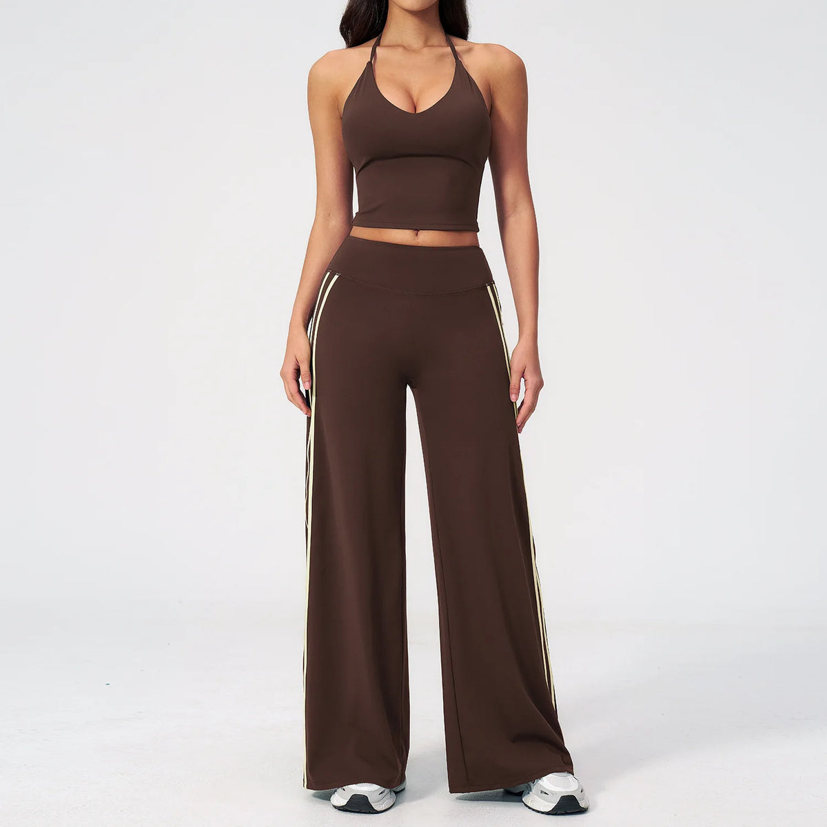 NCLAGEN Fitness Suit Women Naked Feel Running Yoga Set 2 Piece Workout Outfit Gym Clothes Workout Sportwear Speed Activewear
