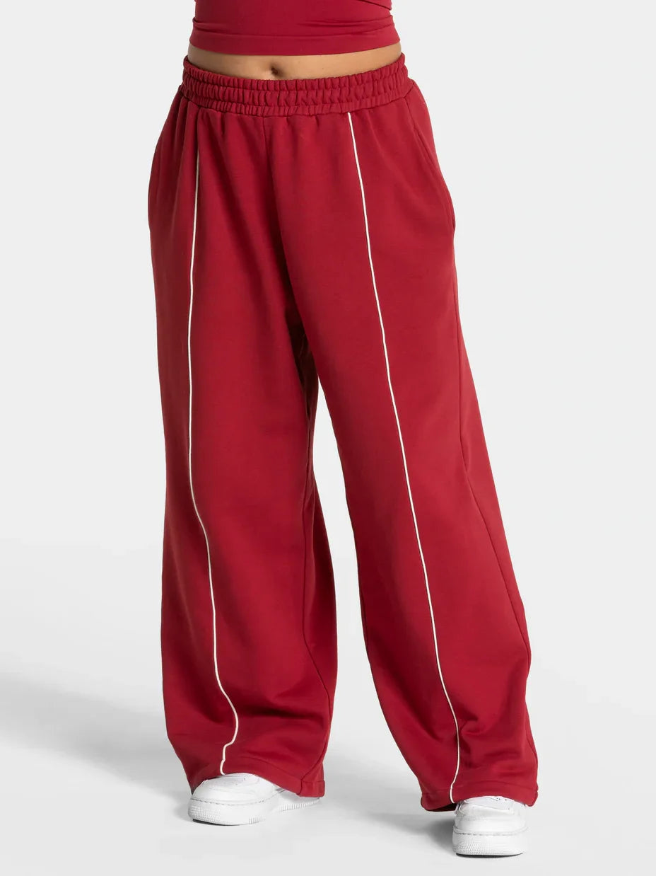 Contrast Wide Leg Joggers