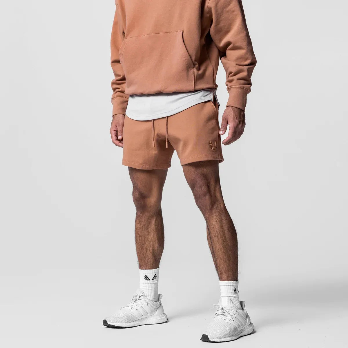 CrestLine Embroidered Cotton Shorts