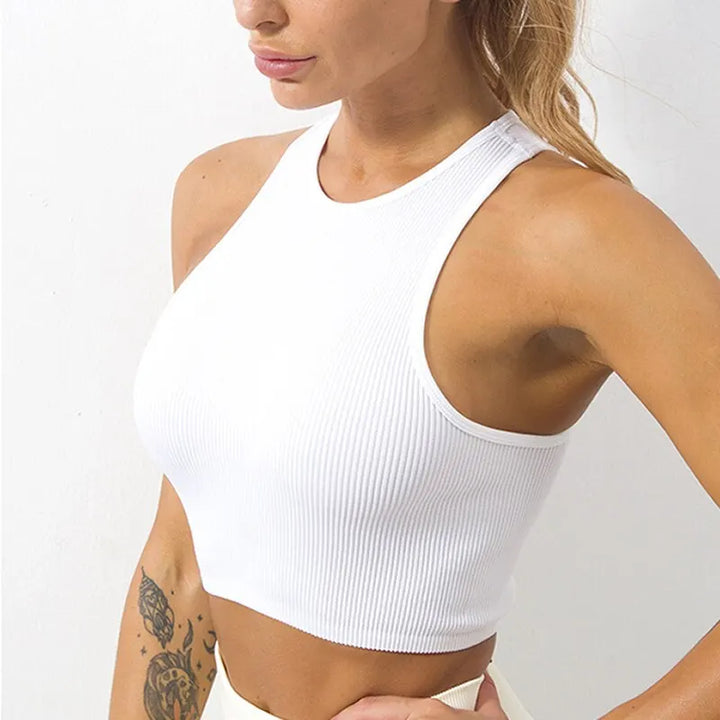 Ribbed Crop Vest