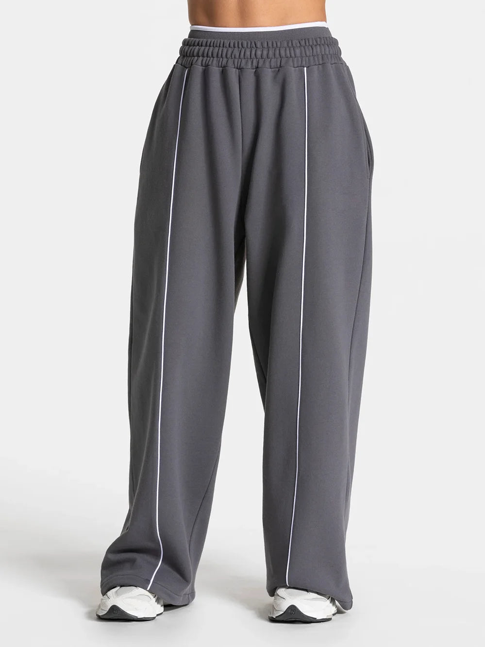 Contrast Wide Leg Joggers