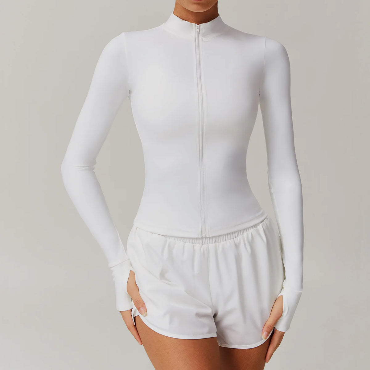 NCLAGEN Gym Sports Top Women Zip Tight Long Sleeve  Naked Feel Fitness Jacket Training Quick Dry Breathable Running Yoga Blouse