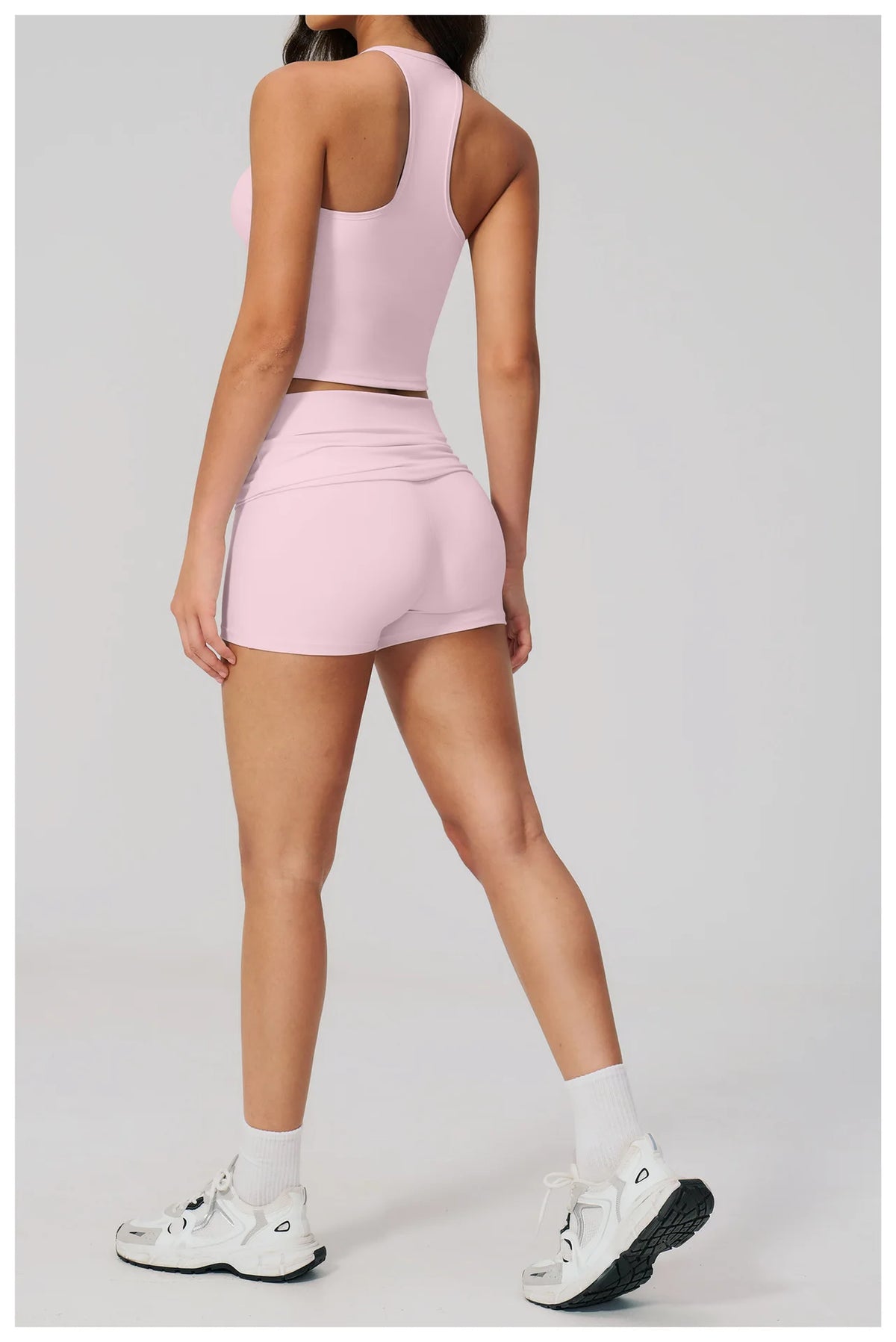 NCLAGEN Yoga Set 2 Piece Naked Feel Soft Women Gym Clothes Tank Top And Shorts Fitness Suit Workout Sportswear Speed Activewear
