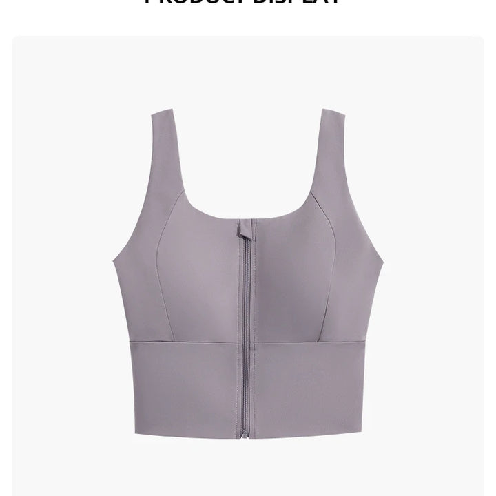 Zip Sports Bra