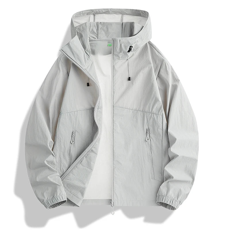 NewHigh-Quality Thin Sun Protection Clothing For Couples, Ice Silk Skin Clothing, Outdoor Snti-UV Jacket