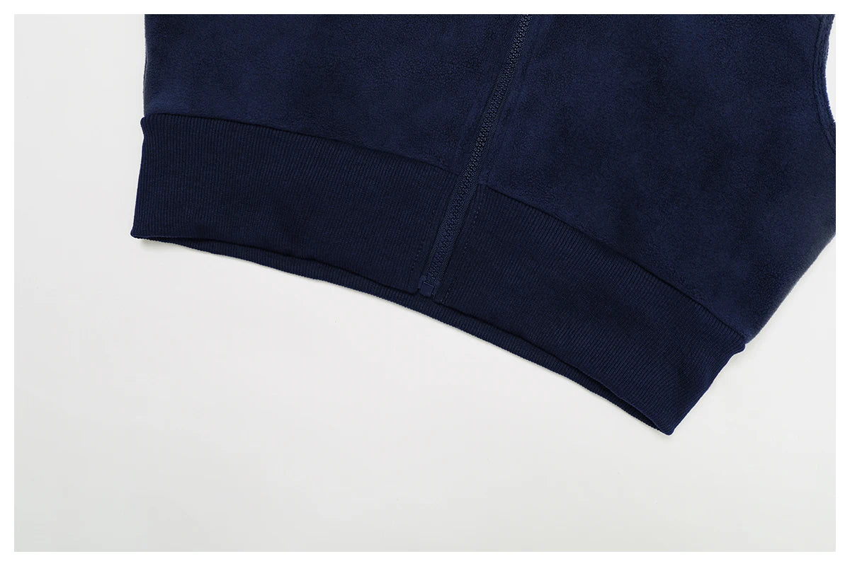 High Neck Velvet Vest