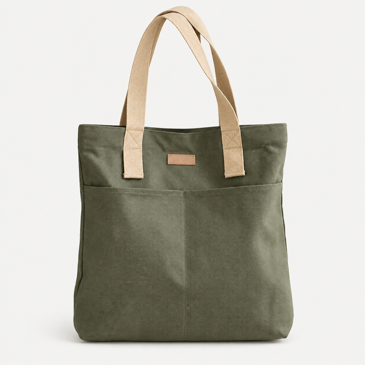 Everyday Canvas Tote on a warm light-grey studio background