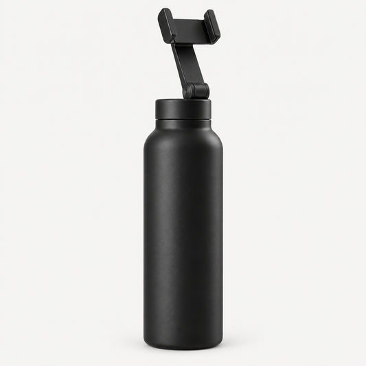FlexView Phone Holder Bottle on a light studio background