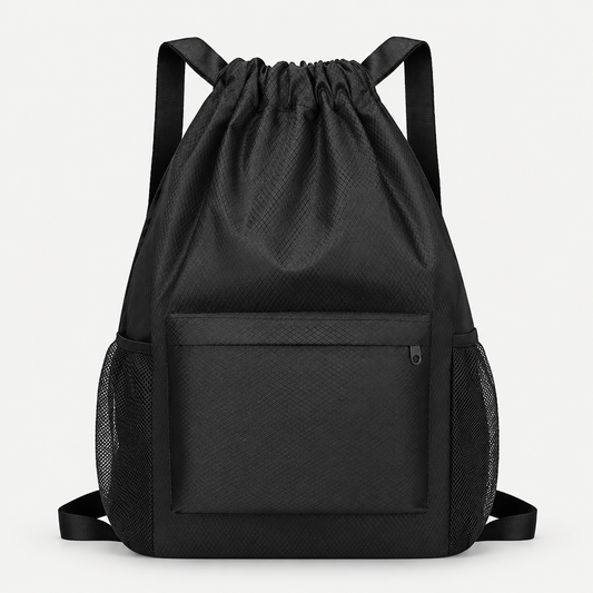 MotionCinch Sports Bag on a warm light-grey studio background