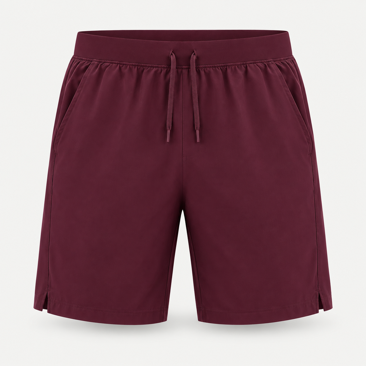 TrailShield UPF 50+ 8-Inch Shorts in wine red