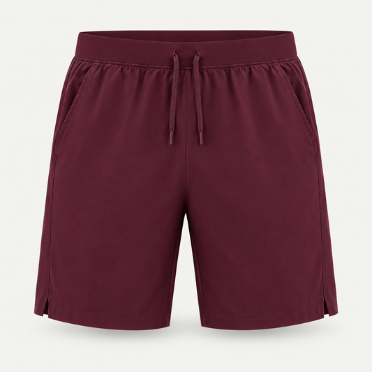 TrailShield UPF 50+ 8-Inch Shorts in wine red